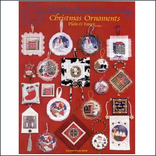 book of 20 christmas ornaments cross stitch charts